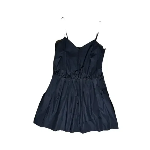 Derek Lam | Dresses | Derek Lam Crosby Fit N Flare Spaghetti Strap Dress Sz  Medium Black Mini Short | Poshmark